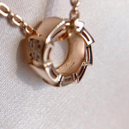 [Renovia Jewelry]SERPENTI PEDANT DIAMOND PINK GOLD NECKLACE