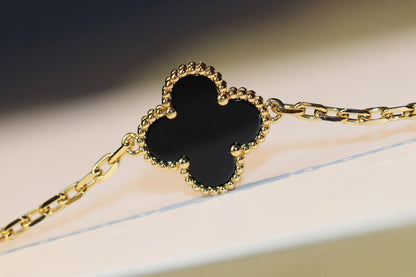 [Renovia Jewelry]CLOVER 20 MOTIFS ONYX ROSE GOLD