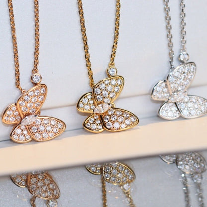 [Renovia Jewelry]BUTTERFLY DIAMOND NECKLACE
