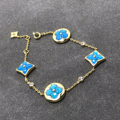 [Renovia Jewelry]STAR AND SUN TURQUOISE 4 MOTIFS 3 DIAMONDS
