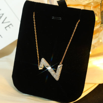 [Renovia Jewelry]VOLT SILVER DIAMOND PEDANT NECKLACE