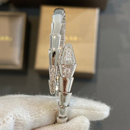 [Renovia Jewelry]SERPENTI BRACELET DIAMONDS SILVER