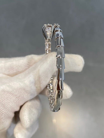 [Renovia Jewelry]SERPENTI BRACELET DIAMONDS SILVER