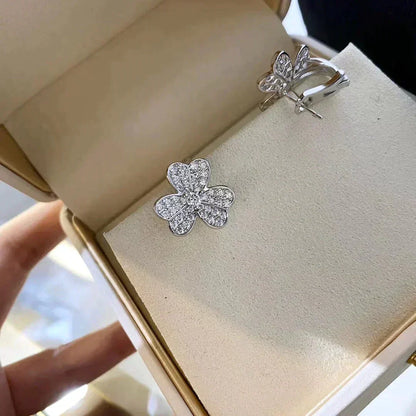 [Renovia Jewelry]CLOVER COMOS DIAMOND EARRINGS SILVER