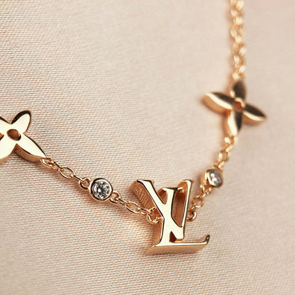 [Renovia Jewelry]STAR AND SUN 7 MOTIFS GOLD BRACELET