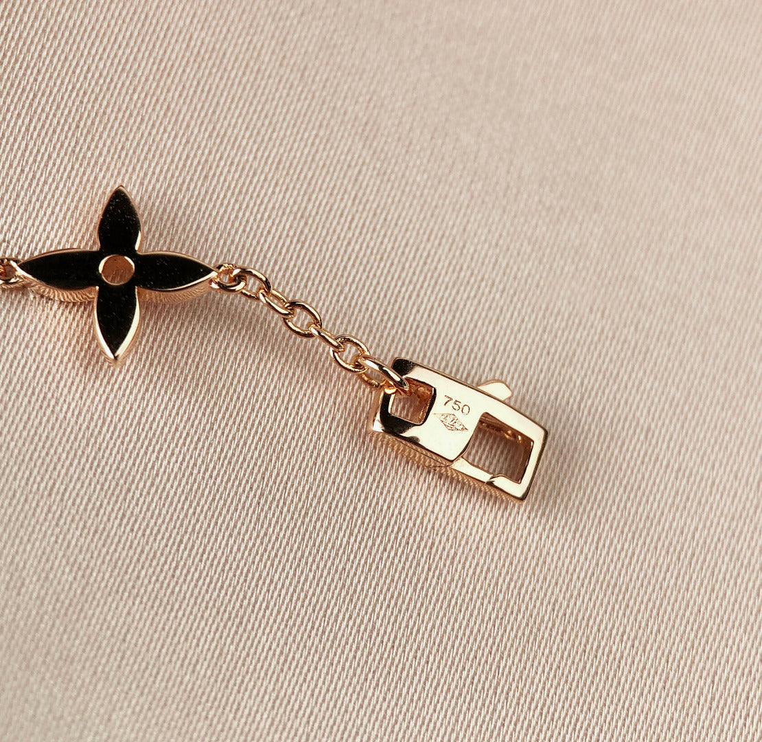 [Renovia Jewelry]STAR AND SUN 7 MOTIFS GOLD BRACELET