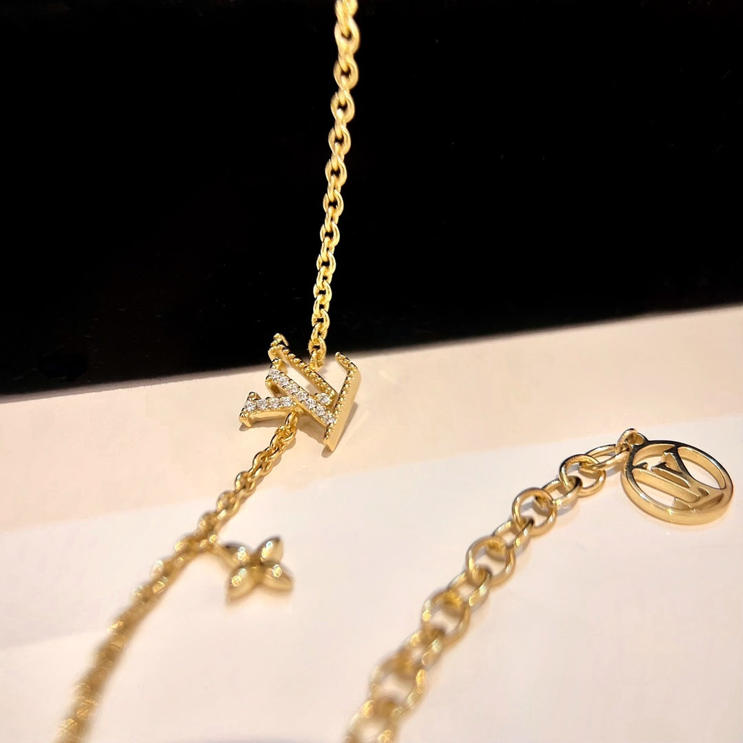 [Renovia Jewelry]LOGO STAR MOTIF GOLD BRACELET