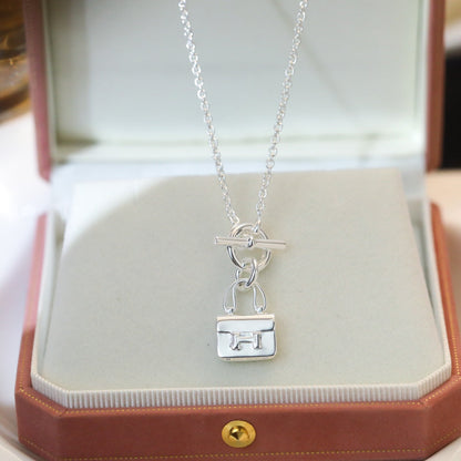 [Renovia Jewelry]POP H PEDANT SILVER NECKLACE