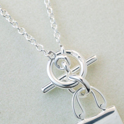 [Renovia Jewelry]POP H PEDANT SILVER NECKLACE