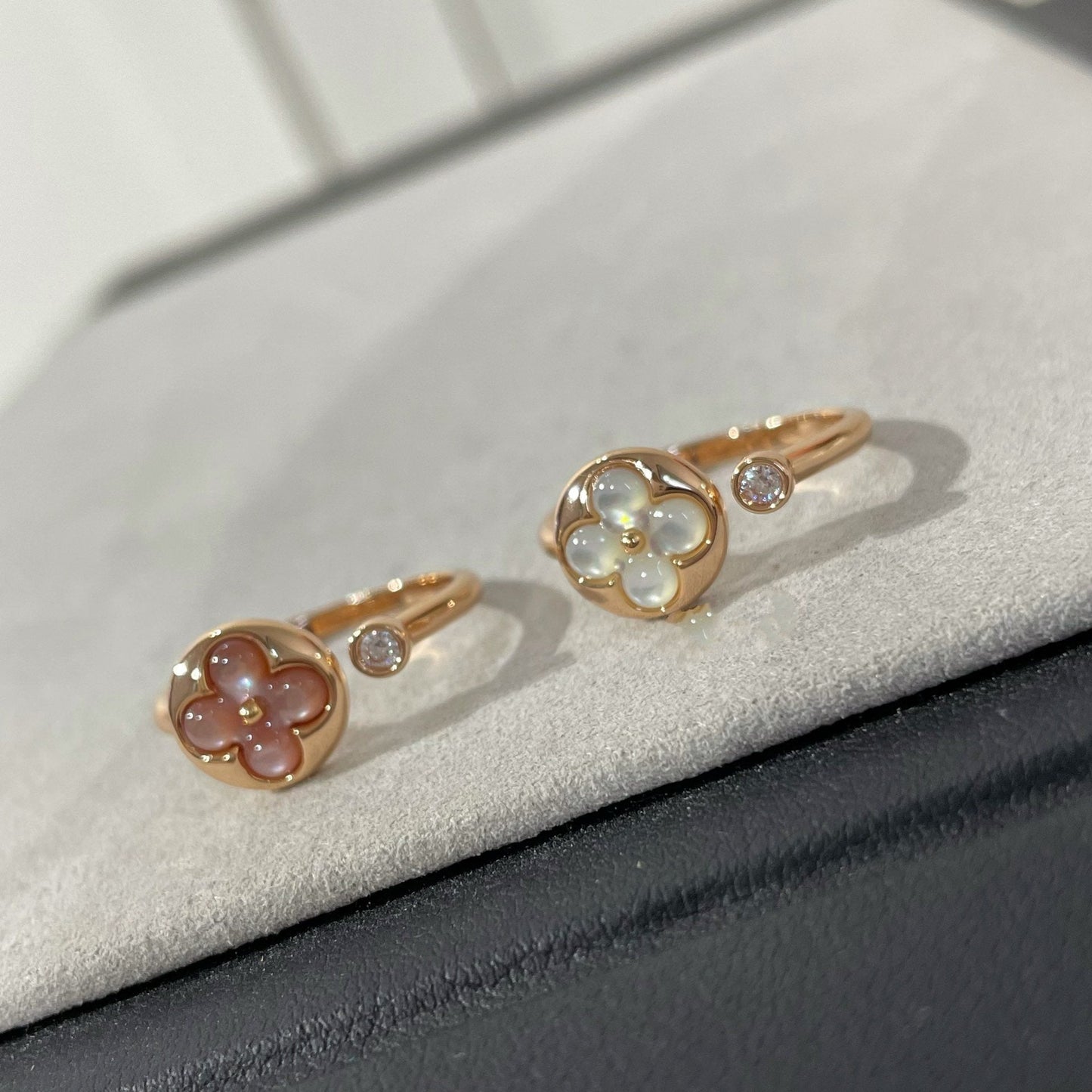 [Renovia Jewelry]SUN 1 DIAMOND PINK MOP RING