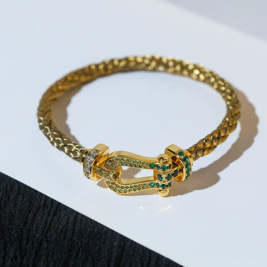 [Renovia Jewelry]FORCE 10 GOLD GREEN DIAMOND PAVED