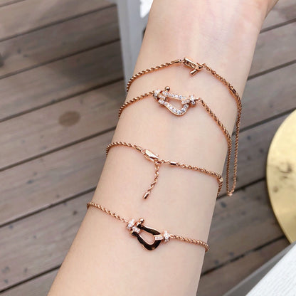 [Renovia Jewelry]FORCE 10 PINK GOLD DIAMOND NECKLACE