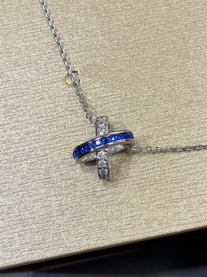 [Renovia Jewelry]LIENS DIAMOND SILVER NECKLACE