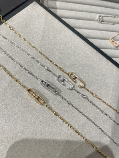 [Renovia Jewelry]BABY MOVE DIAMOND BRACELET(Adjustable length)