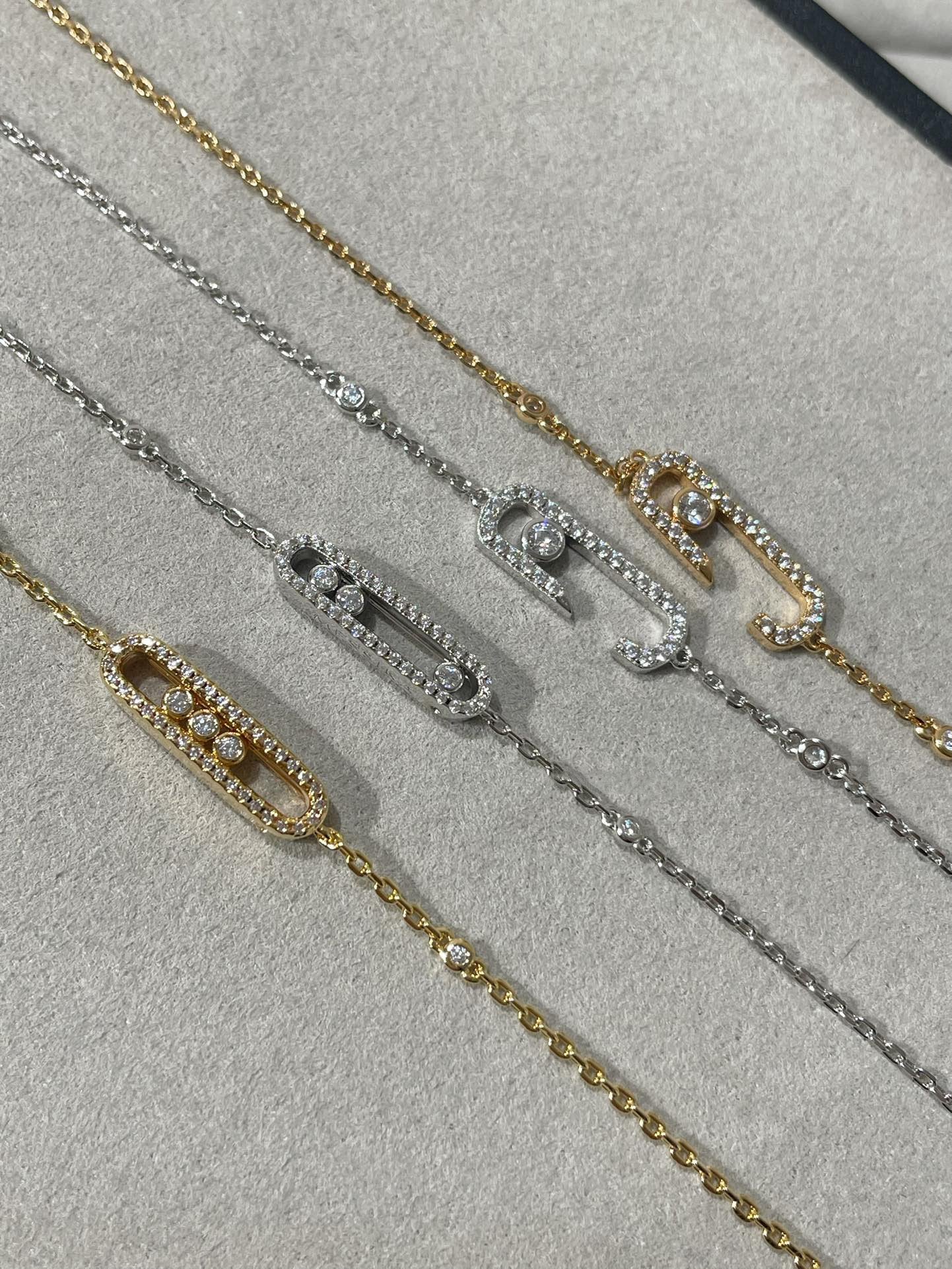[Renovia Jewelry]BABY MOVE DIAMOND BRACELET(Adjustable length)