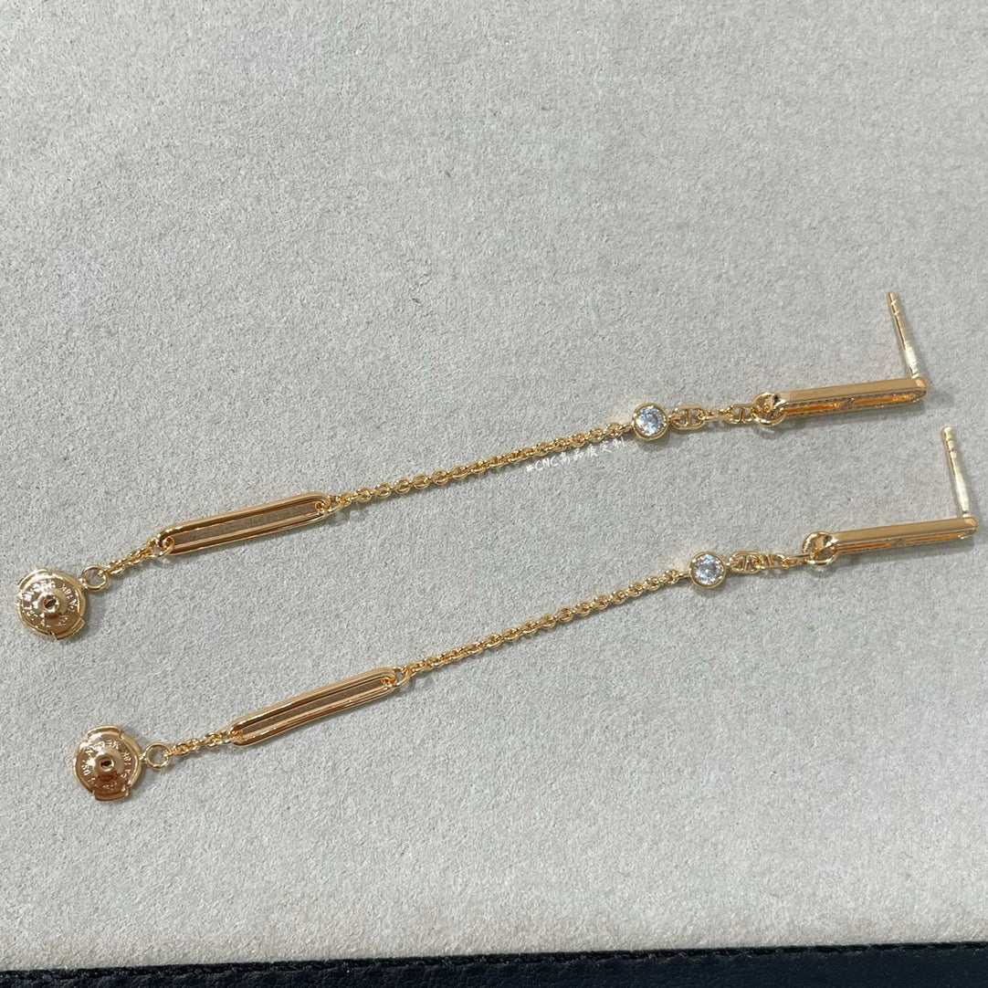 [Renovia Jewelry]CHAINE CHAOS DIAMOND DROP EARRINGS