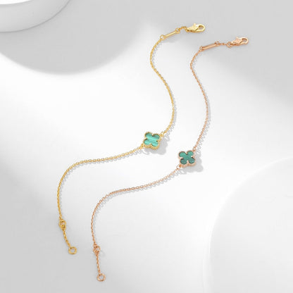 [Renovia Jewelry]CLOVER BRACELET MALACHITE 1 MOTIF