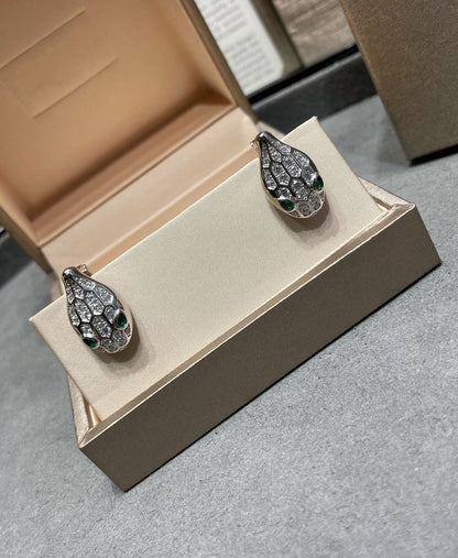 [Renovia Jewelry]SERPENT DIAMOND STUD EARRINGS