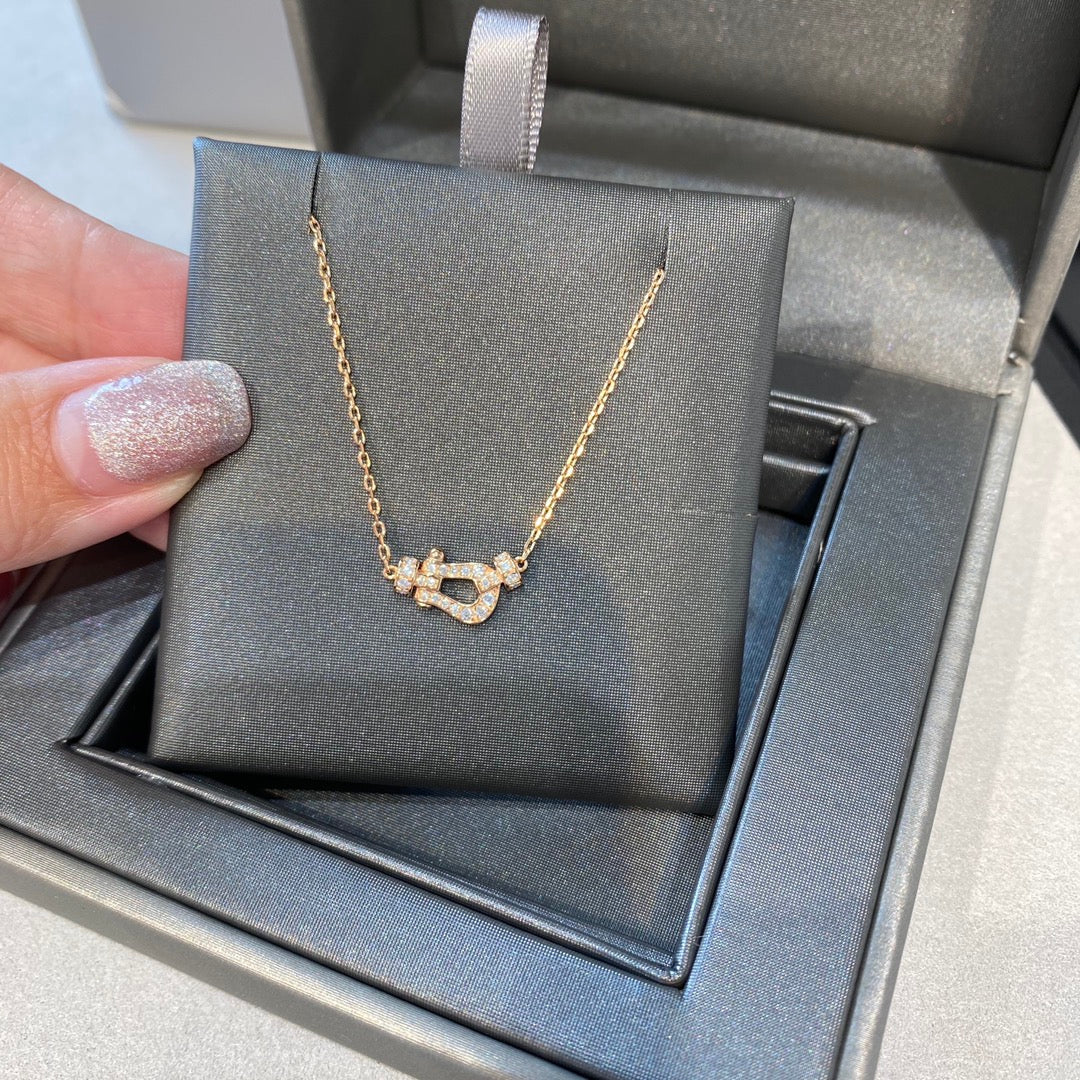 [Renovia Jewelry]FORCE 10 DIAMOND PINK GOLD NECKLACE MINI MODEL