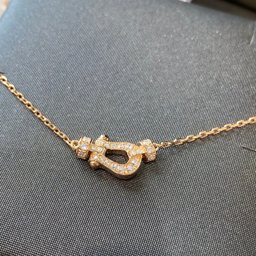 [Renovia Jewelry]FORCE 10 DIAMOND PINK GOLD NECKLACE MINI MODEL