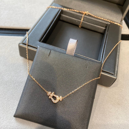 [Renovia Jewelry]FORCE 10 DIAMOND PINK GOLD NECKLACE MINI MODEL