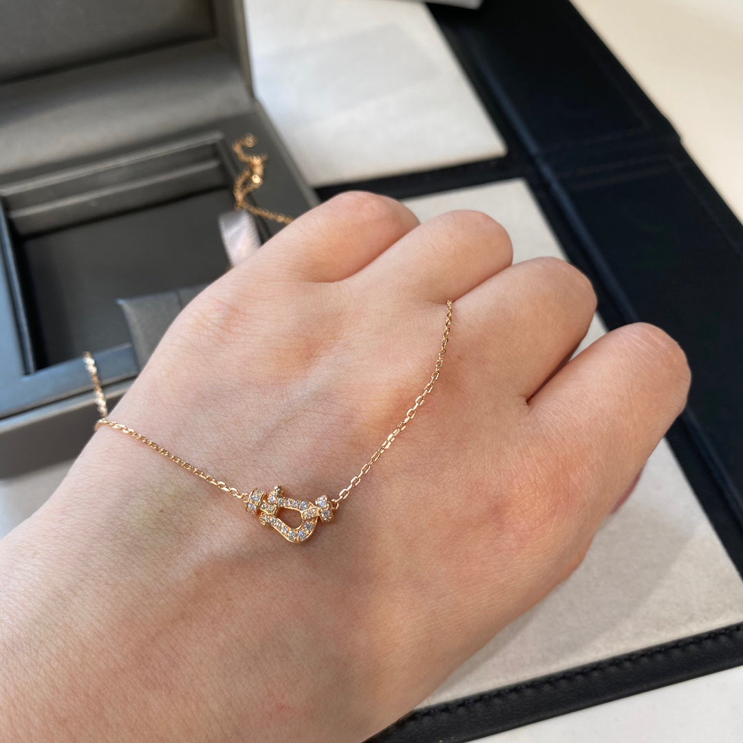 [Renovia Jewelry]FORCE 10 DIAMOND PINK GOLD NECKLACE MINI MODEL