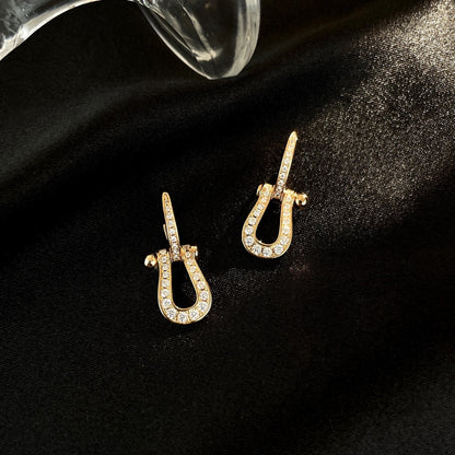 [Renovia Jewelry]FORCE 10 FULL DIAMOND DROP EARRINGS MEDIUM MODEL