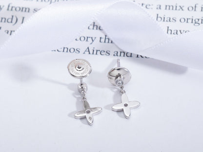 [Renovia Jewelry]VIDYLLE SILVER DIAMOND MINI DROP EARRINGS