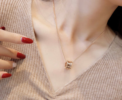 [Renovia Jewelry]ZERO 1 PINK GOLD NECKLACE
