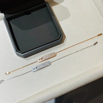 [Renovia Jewelry]MOVE CLASSIQUE DIAMOND PAVED BRACELET(Adjustable)