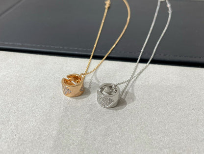[Renovia Jewelry]LIENS EVIDENCE DIAMOND PAVED NECKLACE