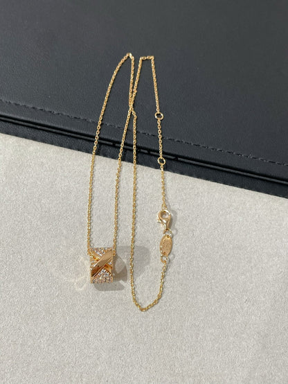 [Renovia Jewelry]LIENS EVIDENCE DIAMOND PAVED NECKLACE