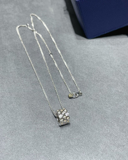 [Renovia Jewelry]BEE LOVE DIAMOND PAVED 3 ROW NECKLACE