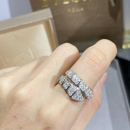 [Renovia Jewelry]SERPENTI RING SILVER DIAMOND PAVED
