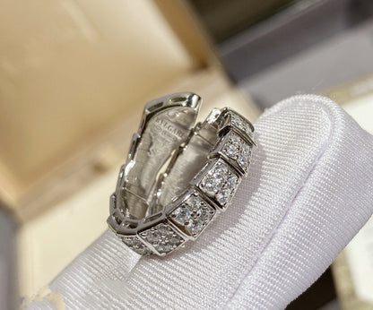 [Renovia Jewelry]SERPENTI RING SILVER DIAMOND PAVED