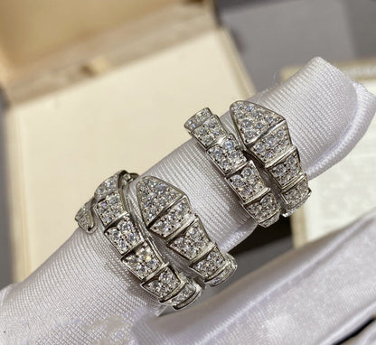 [Renovia Jewelry]SERPENTI RING SILVER DIAMOND PAVED