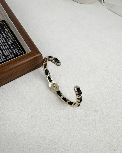 [Renovia Jewelry]Double C Open Bangle