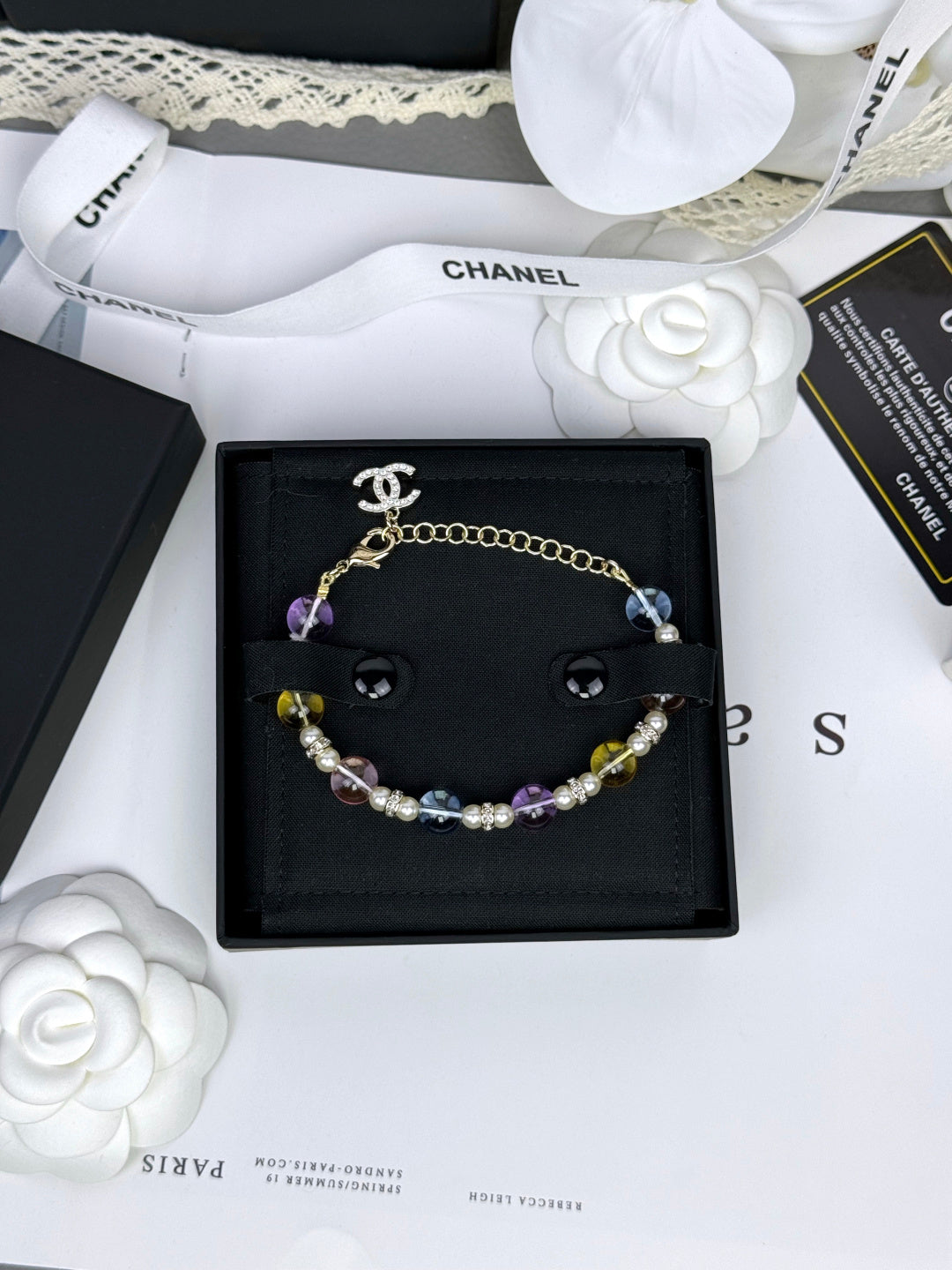 [Renovia Jewelry]Colorful Transparent Resin Bracelet