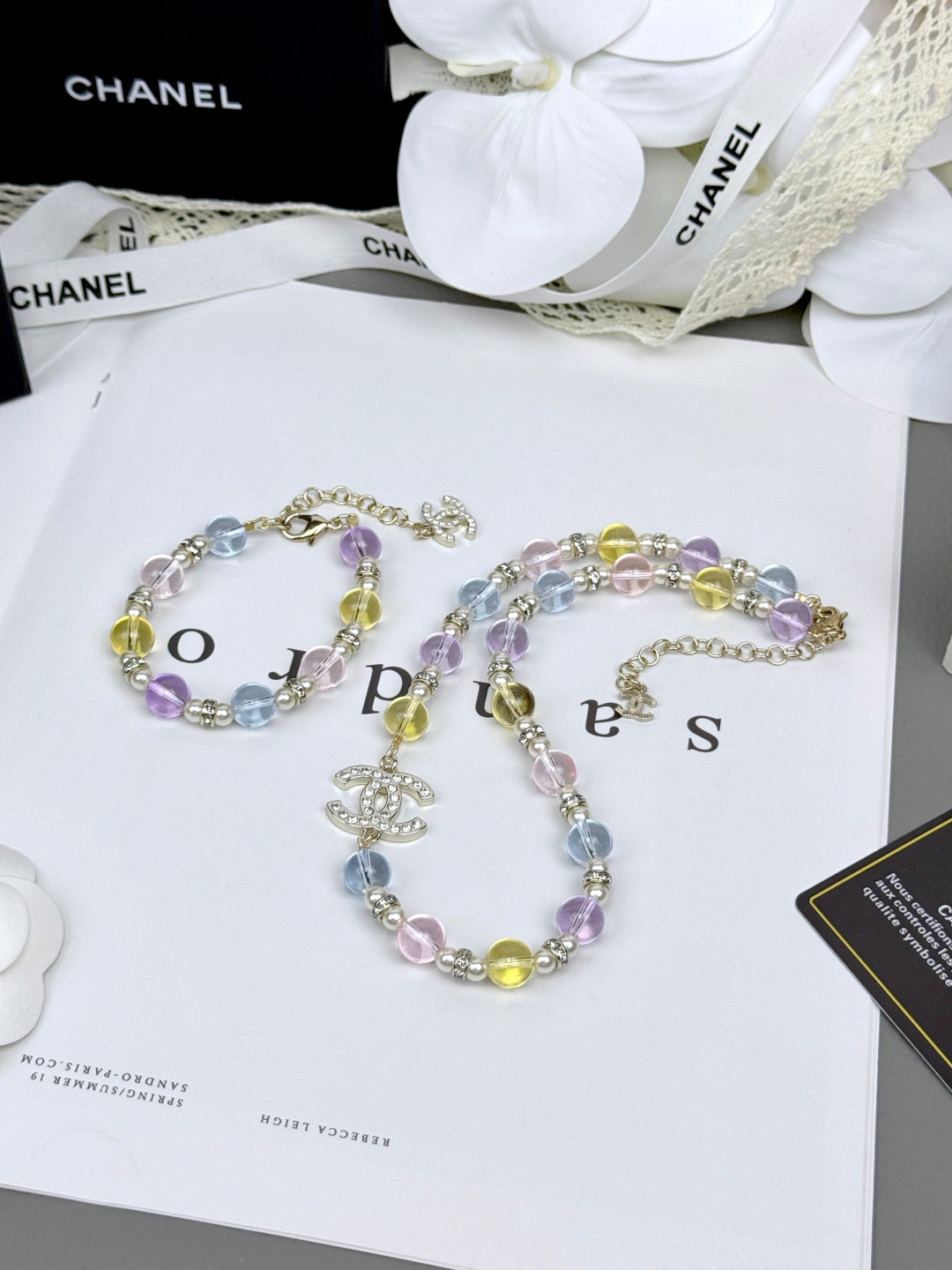 [Renovia Jewelry]Colorful Transparent Resin Bracelet