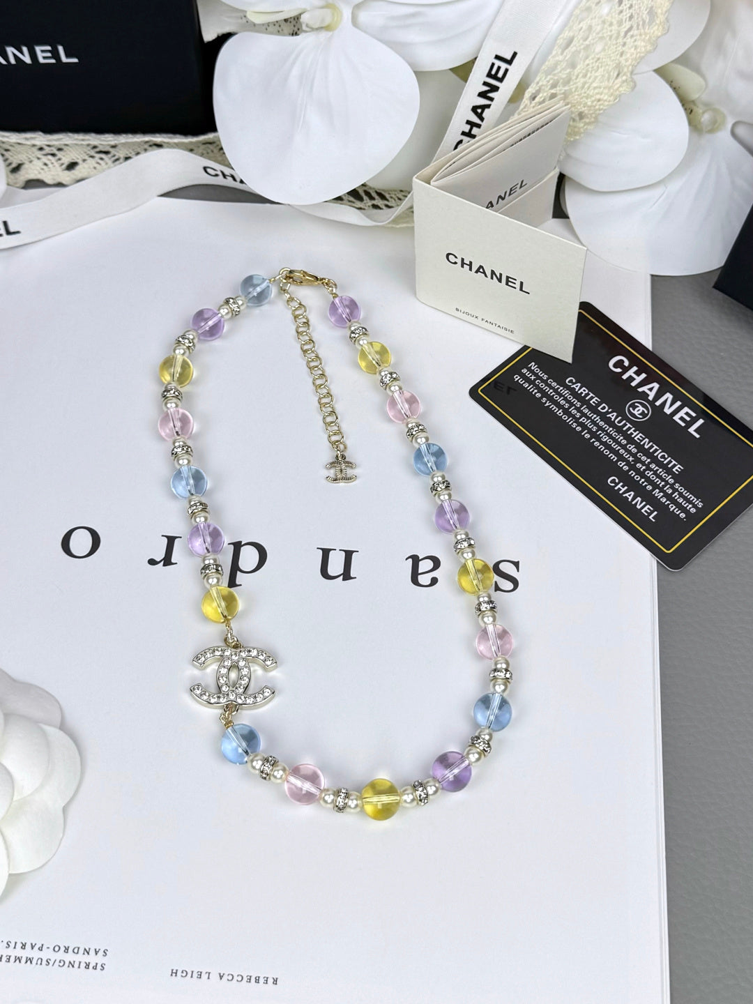 [Renovia Jewelry]26C New Spring Collection Colorful Transparent Resin Necklace