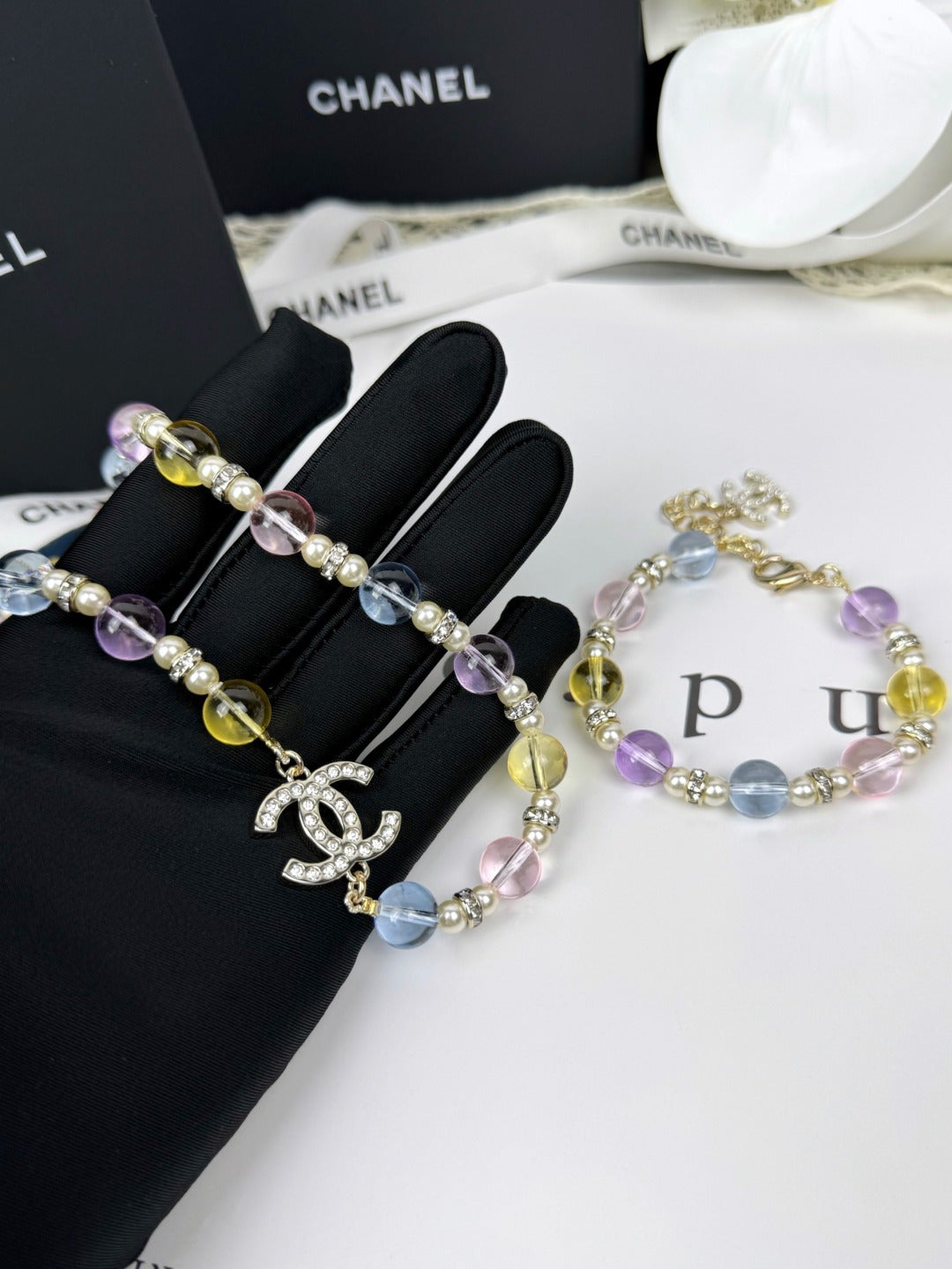 [Renovia Jewelry]26C New Spring Collection Colorful Transparent Resin Necklace