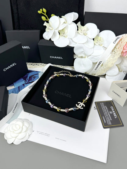 [Renovia Jewelry]26C New Spring Collection Colorful Transparent Resin Necklace
