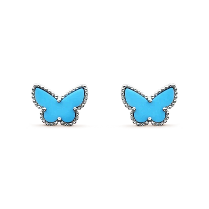 [Renovia Jewelry]BUTTERFLY TURQUOISE EARRINGS SILVER