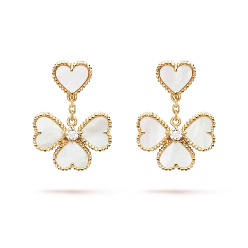 [Renovia Jewelry]CLOVER SWEET WHITE MOP EARRINGS