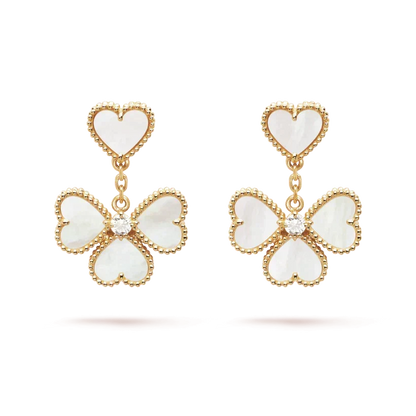 [Renovia Jewelry]CLOVER SWEET WHITE MOP EARRINGS
