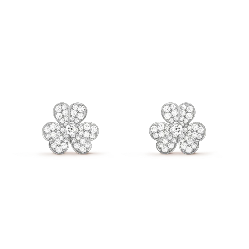 [Renovia Jewelry]CLOVER COMOS DIAMOND EARRINGS SILVER