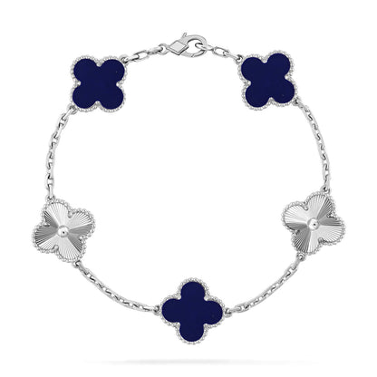 [Renovia Jewelry]CLOVER 5 MOTIF LAPIS LAZULI BRACELET COLLECTION