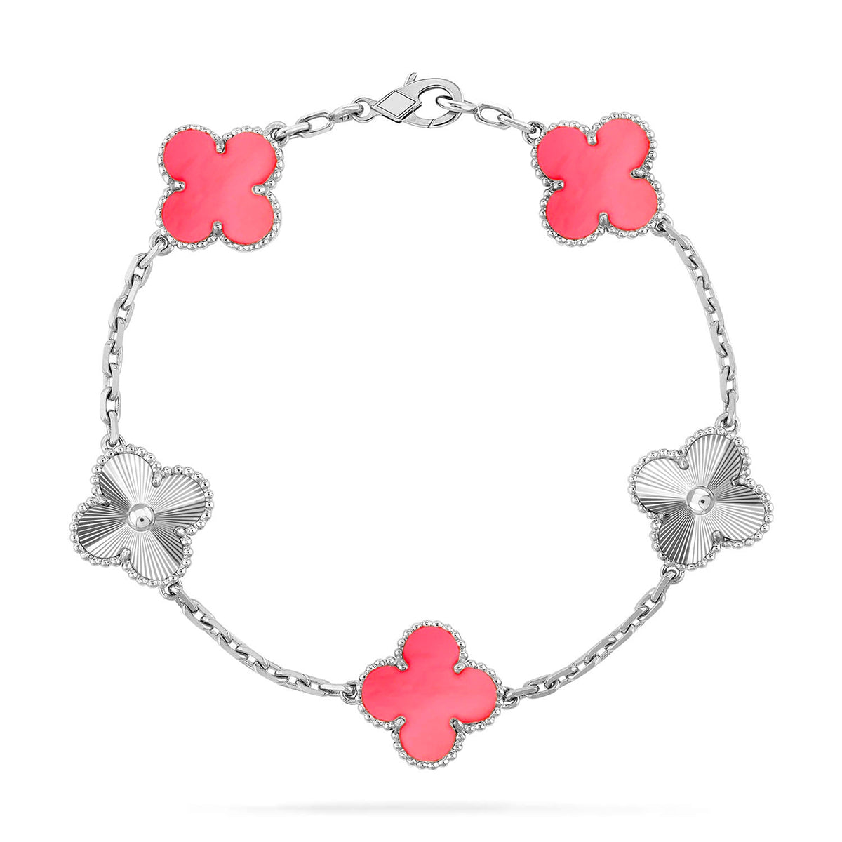 [Renovia Jewelry] CLOVER 5 MOTIFS  PINK MOP BRACELET COLLECTION