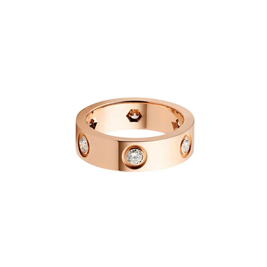 [Renovia Jewelry]LOVE 5.5MM 6 DIAMOND RING