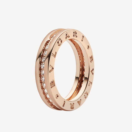 [Renovia Jewelry]ZERO 1 ONE-BAND PAVED DIAMONDS ON THE SPIRAL RING